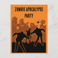 Zombie Apocalypse Feest Uitnodiging