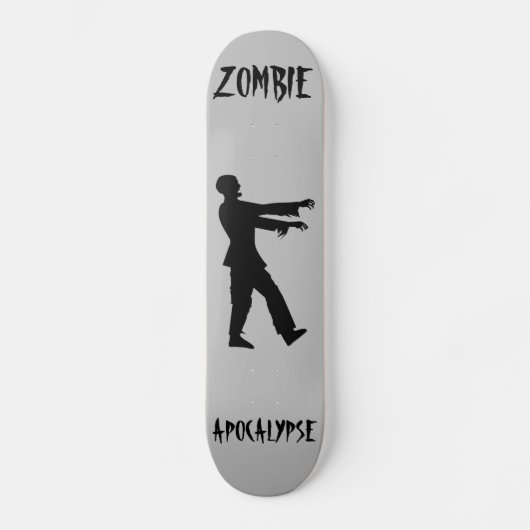 ZOMBIE APOCALYPSE FUNNY Skateboard-dek Skateboard (Voorkant)