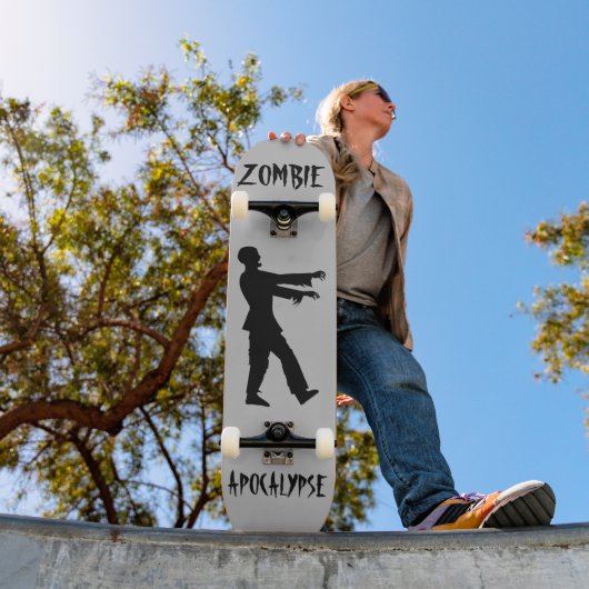 ZOMBIE APOCALYPSE FUNNY Skateboard-dek Skateboard (Buiten 1)