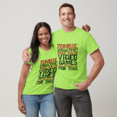 Zombie Apocalypse Gamers Keep Calm Funny T shirt (Unisex)