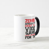 Zombie Apocalypse Garder Calme Joueurs Drôle Mug (Devant droit)