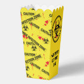 Zombie Apocalypse Horror Film Night Popcorn Bedankdoosjes (Achterkant)