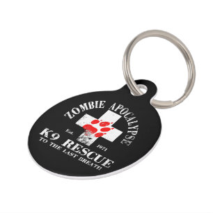 Zombie Apocalypse K9 Reddingsdeghs Huisdierpenning
