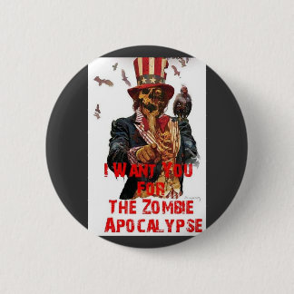 zombie apocalypse knoppen ronde button 5,7 cm
