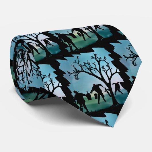 Zombie Apocalypse, Marche Zombie, Cravate Hallowee (Roulé)