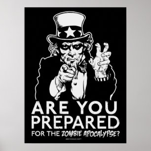 Zombie Apocalypse oom Sam Poster