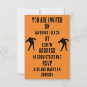 Zombie Apocalypse Party Uitnodigen RSVP Kaartje (Achterkant)