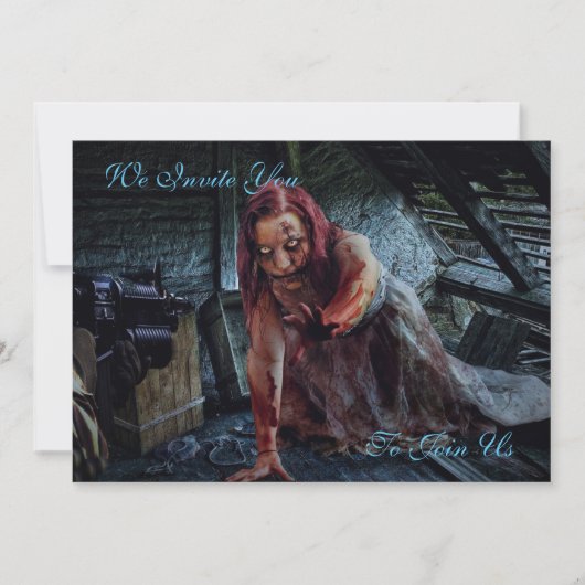 Zombie Apocalypse Party uitnodiging (Voorkant)