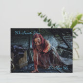 Zombie Apocalypse Party uitnodiging (Staand voorkant)