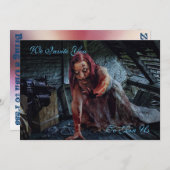 Zombie Apocalypse Party uitnodiging (Voorkant / Achterkant)