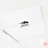 Zombie Apocalypse Ronde Sticker (Envelop)