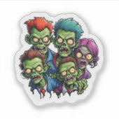 Zombie Apocalypse Sticker (Voorkant)