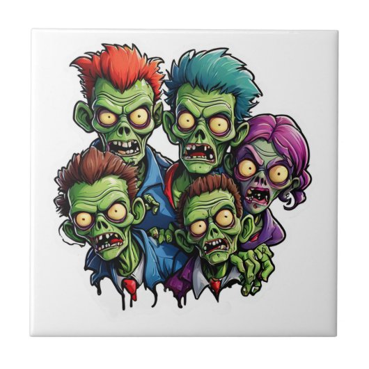 Zombie Apocalypse Tegeltje (Voorkant)