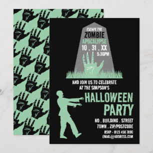 Zombie Apocalypse Thema Escape Room Halloween Kaart