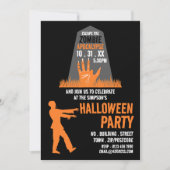 Zombie Apocalypse Theme Escape Room Halloween Kaart (Voorkant)