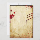 Zombie Apocalypse Verjaardag | Halloween Biohazard Kaart (Achterkant)