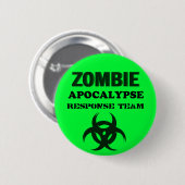 Zombie Apocolypse Response Team Ronde Button 5,7 Cm (Voorkant /achterkant)