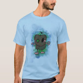 Zombie Apple Blue T-shirt (Voorkant)