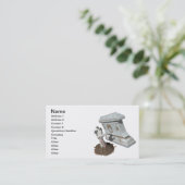 Zombie Arm Grave Visitekaartje (Staand voorkant)