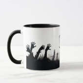 Zombie Arms Rise Up Spooky Halloween Night Mok (Links)