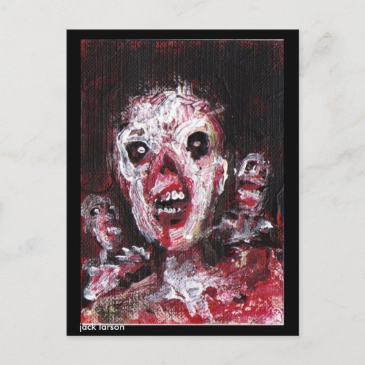 Zombie Art van Jack Larson Briefkaart (Voorkant)