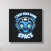 Zombie Astronaut heeft ruimte nodig Canvas Afdruk (Voorkant)