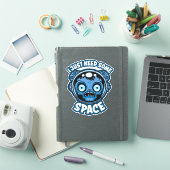 Zombie Astronaut heeft ruimte nodig Sticker (iPad Cover)