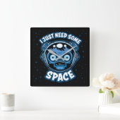 Zombie Astronaut heeft ruimte nodig Vierkante Klok (Huis)