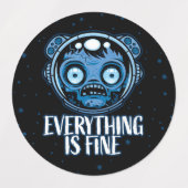 Zombie Astronaut is prima Labels (Design 2)