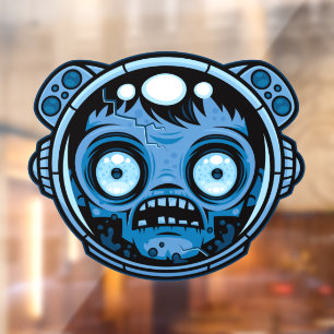 Zombie Astronaut Raamsticker
