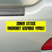 Zombie Attack Bumpersticker (Op auto)