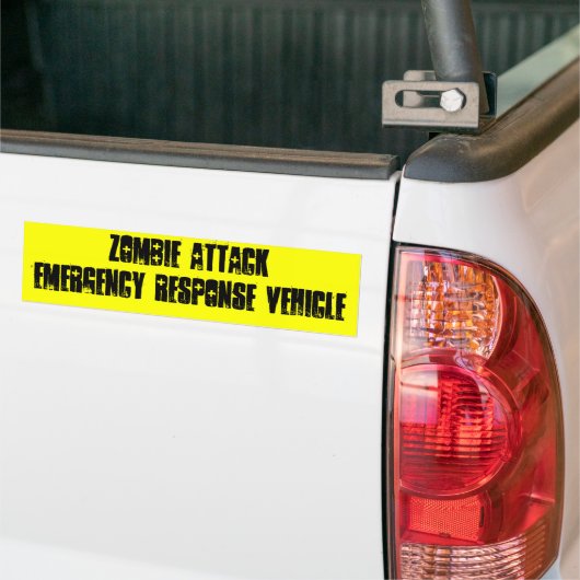 Zombie Attack Bumpersticker (Op Truck)