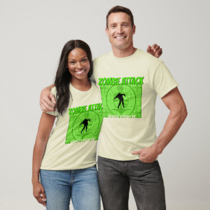 zombie attack tie dye t-shirt