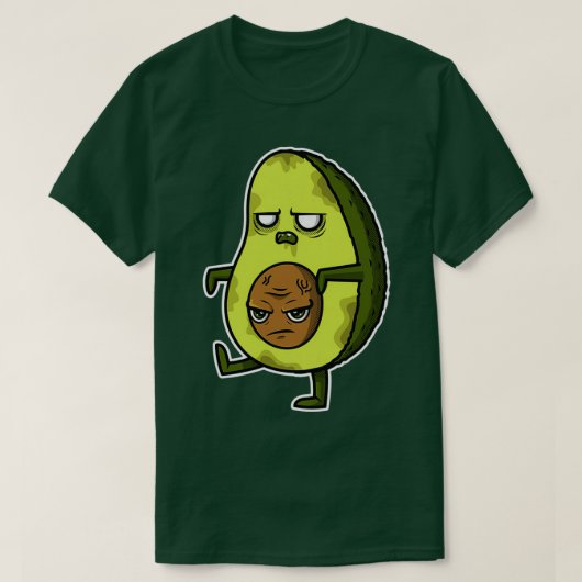 Zombie avocado Classic TShirt (Design voorkant)