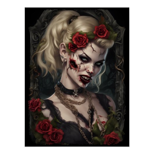 Zombie Babe 04 Perfect Poster (Voorkant)