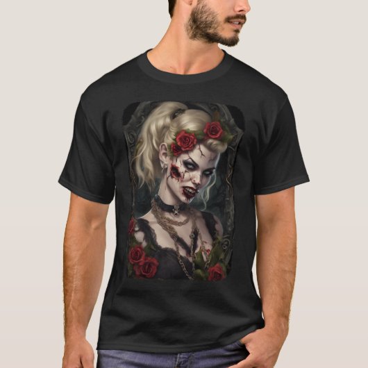 Zombie Babe 04 T-shirt (Voorkant)