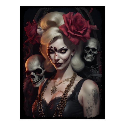 Zombie Babe 07 Perfect Poster (Voorkant)
