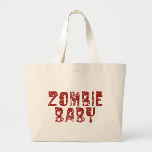 zombie baby grote tote bag (Voorkant)