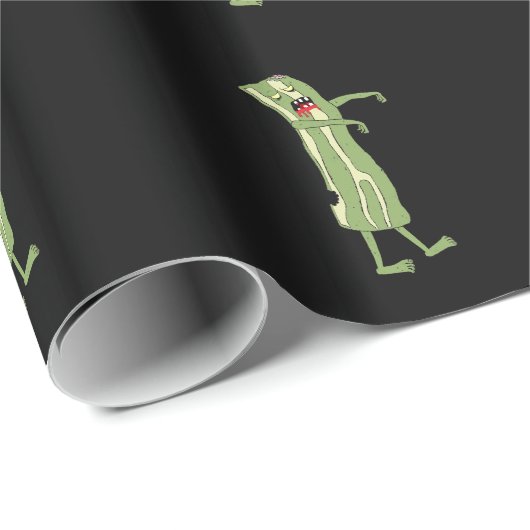 Zombie bacon pakpapier! cadeaupapier (Rol Hoek)