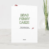 Zombie-Bedankt Bedankkaart (Achterkant)