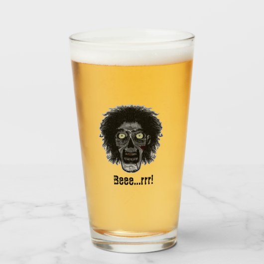 ZOMBIE - Bee...rrr Glas (Voorkant gevuld)
