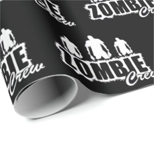 Zombie-bemanning met drie zombies cadeaupapier