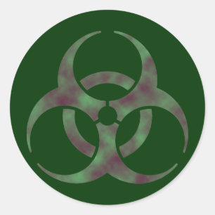 Zombie-biogevaarsymbolen Sticker