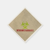 Zombie Biohazard Halloween Party Papieren servette Servetten (Hoek)