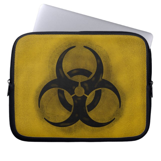 Zombie Biohazard-laptophoes Laptop Sleeve (Voorkant)