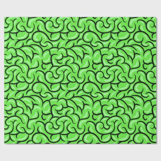Zombie Brain Cadeaupapier (Vlak)