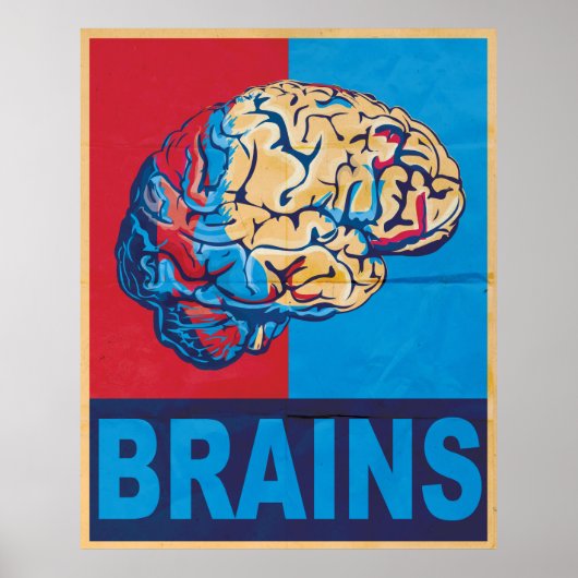Zombie Brain Poster (Voorkant)
