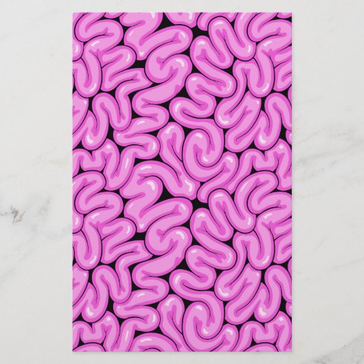 Zombie brein patroon briefpapier (Voorkant)