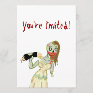 Zombie Bride Uitnodigingen