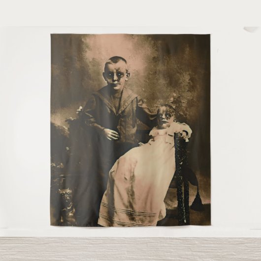 Zombie Broers en Zussen Wandkleed (Voorkant)